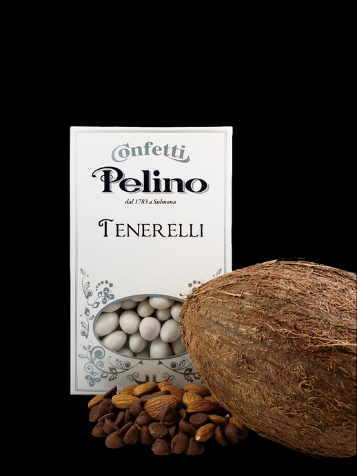 Q - Confetti Tenerelli White Chocolate Almond - Coconut Flavored - 500 g
