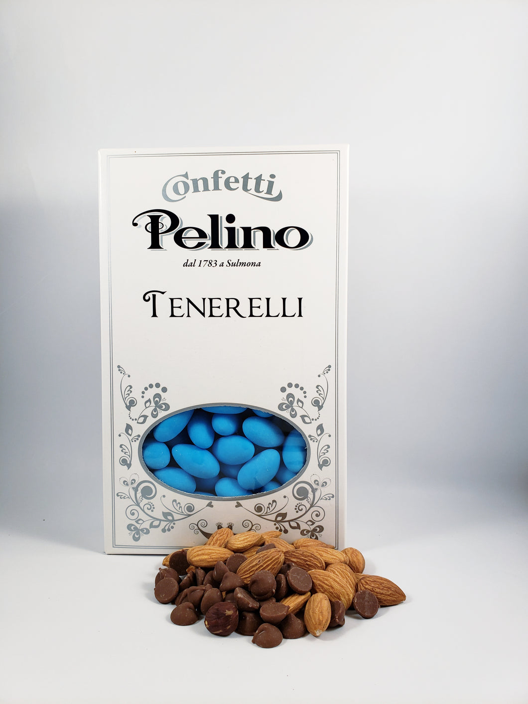 Confetti Tenerelli Milk Chocolate Almond - Blue - 500 g