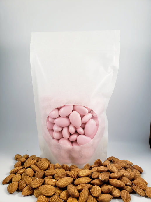 Sugared Almond Confetti Candy - Pink 1 lbs