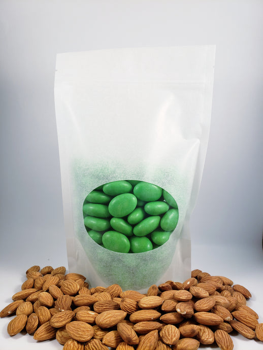 Sugared Almond Confetti Candy - Green 1 lbs