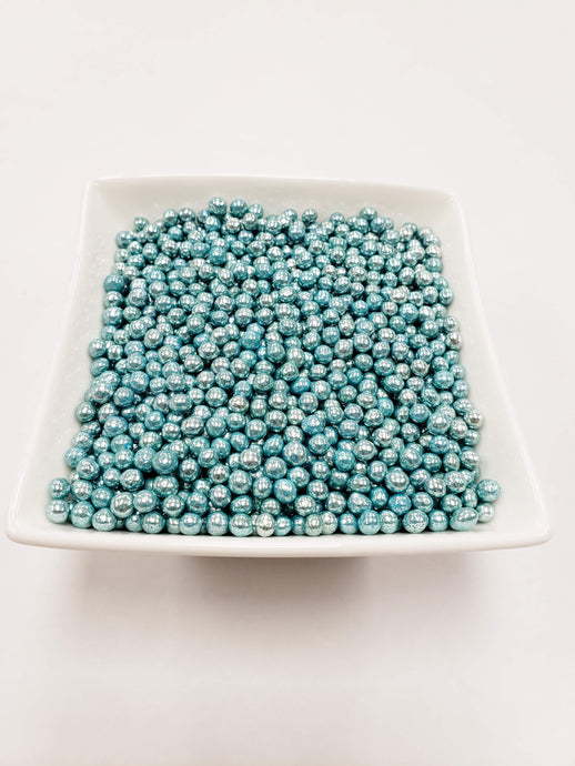 Blue Dragees 4mm - 1 lbs