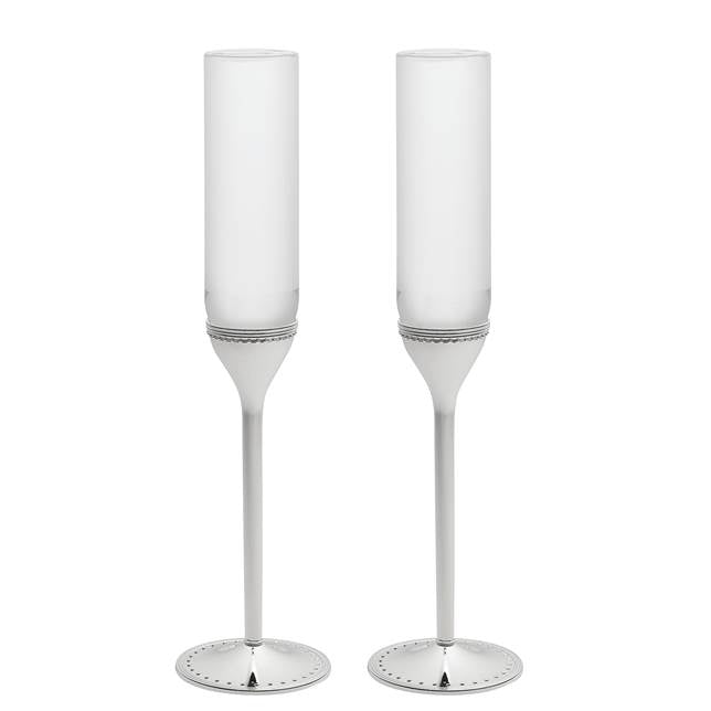Grosgrain Toasting Flute, Pair